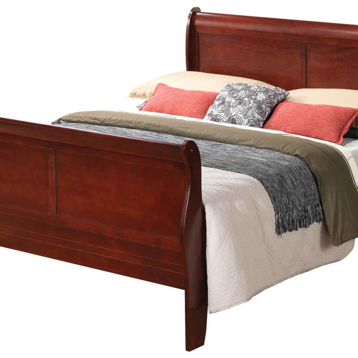 Panel Sleigh Bed
