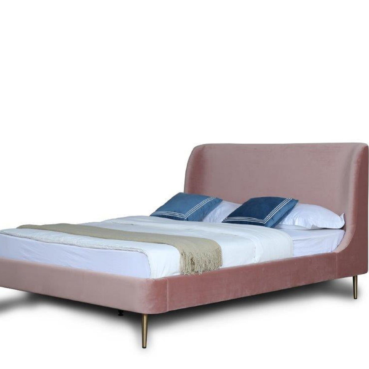 Manhattan Heather - Bed With Gold Legs