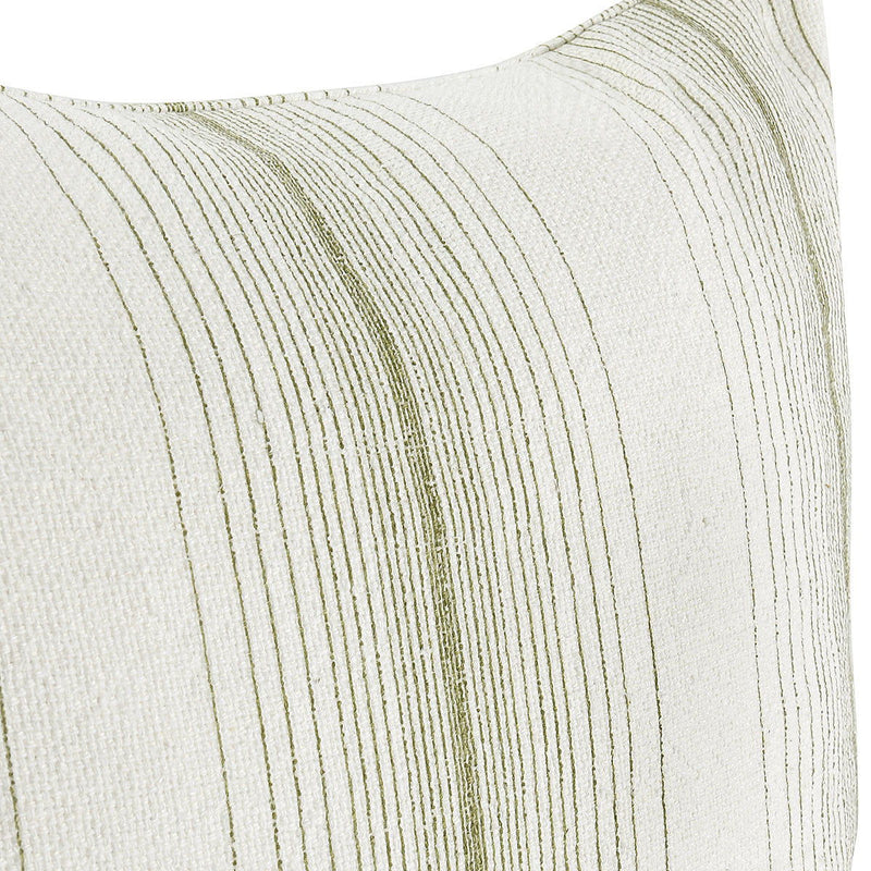Stillness - 26" x 26" ST Theta Pillow - Wheat Green