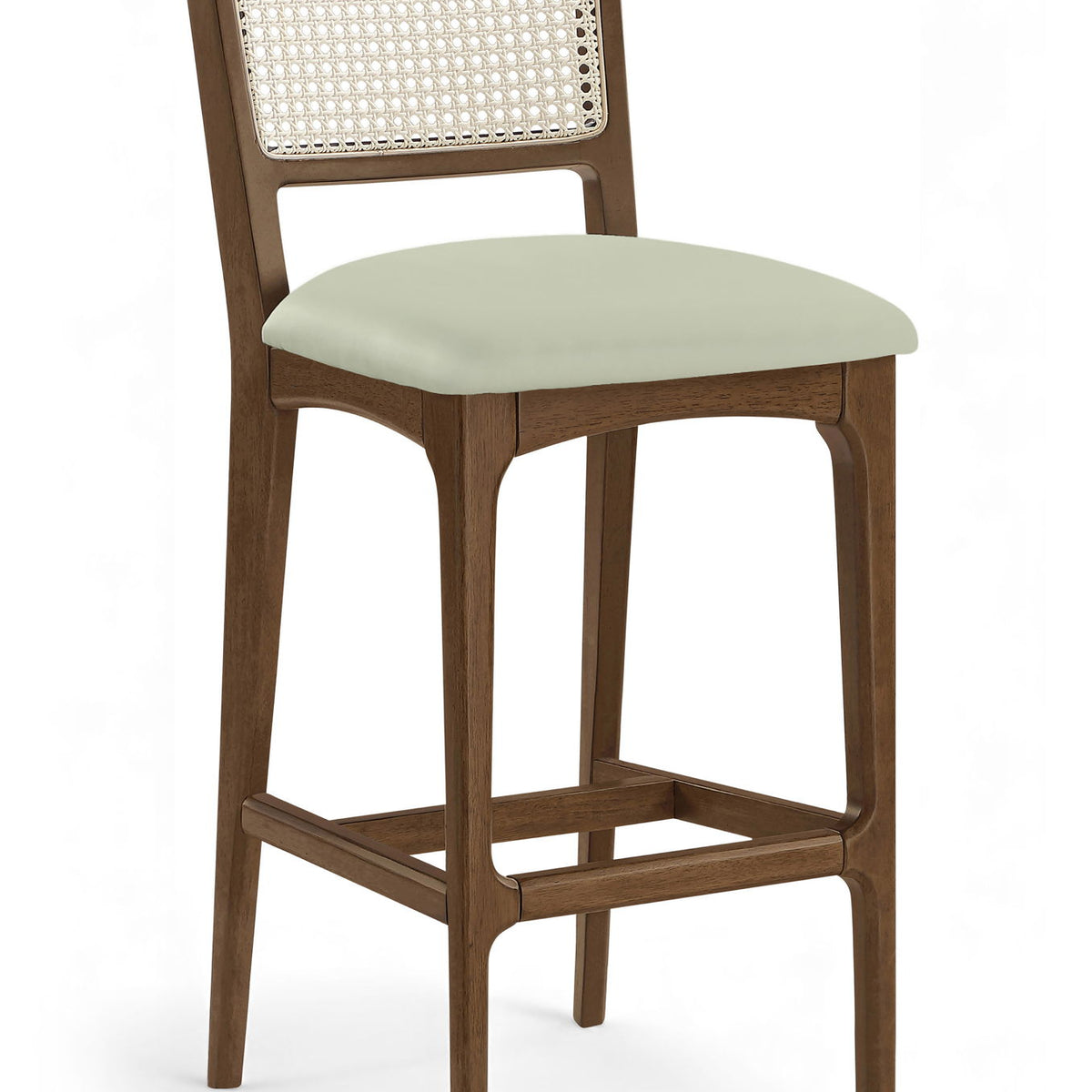Atrium - Upholstered Bar Stool (Set of 2) - Brushed Brown Frame