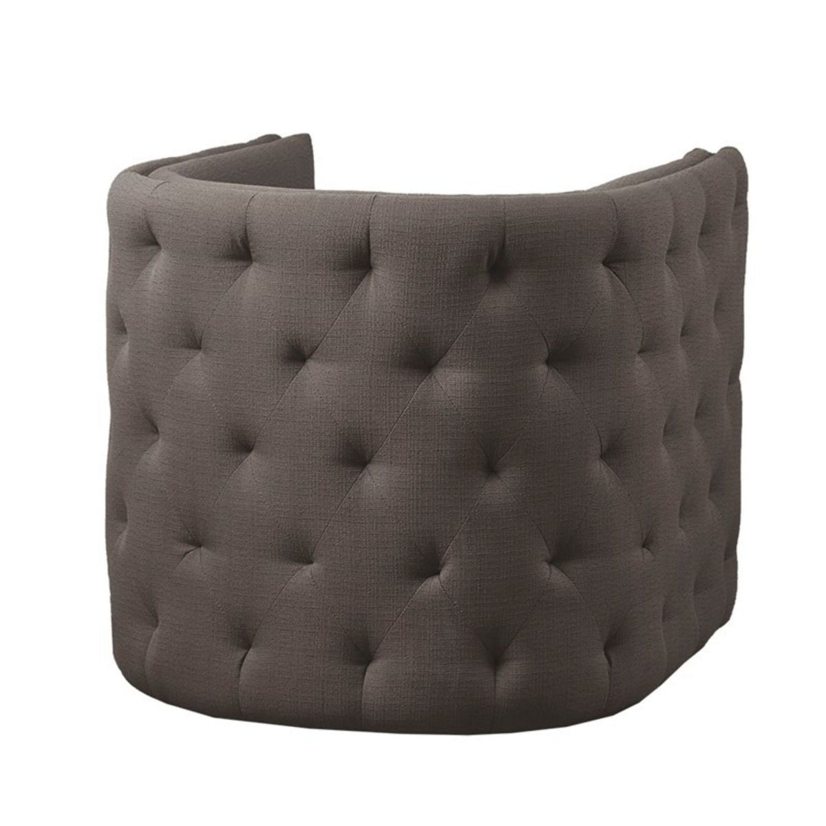 Capstone - Swivel Barrel Chair With Nailhead Accents And Button Tufting