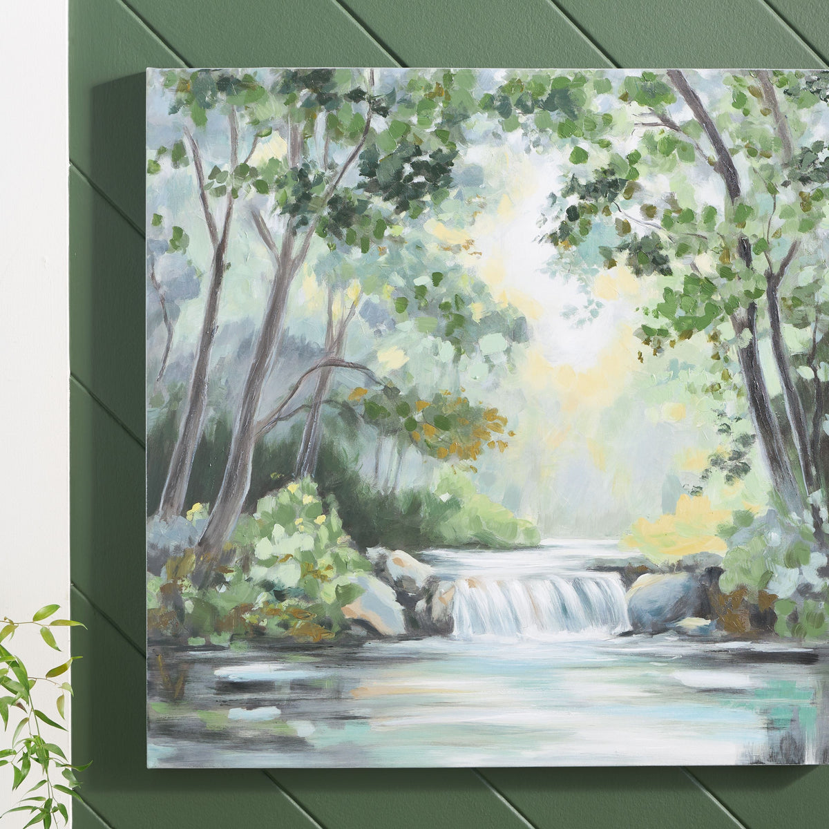 Evermaddick - Green / Gray / White - Wall Art