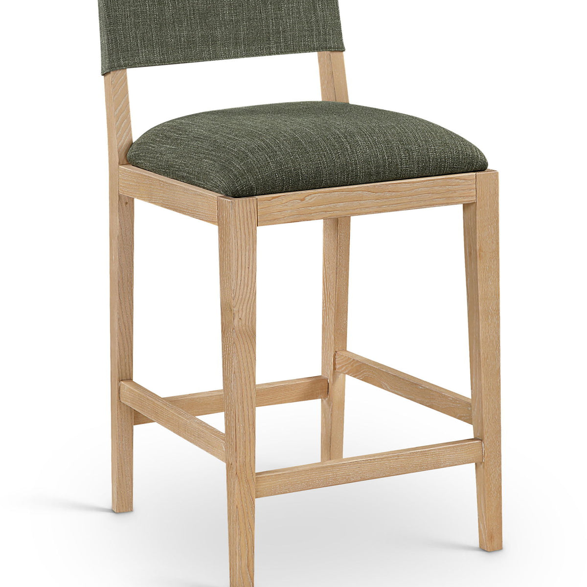 Avon - Linen Textured Performance Fabric Upholstered Counter Stool