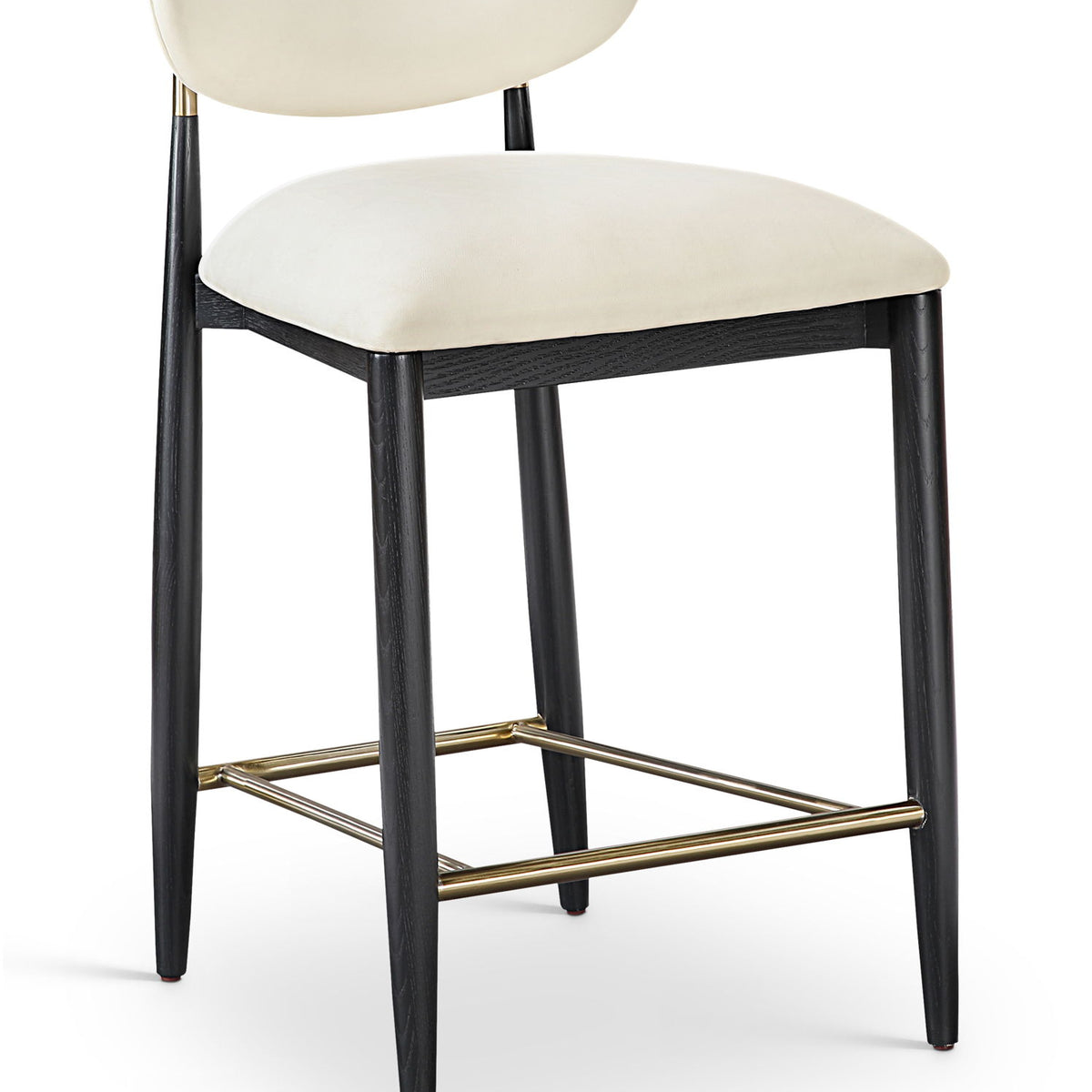 Riccio - Stool - Black And Gold Frame