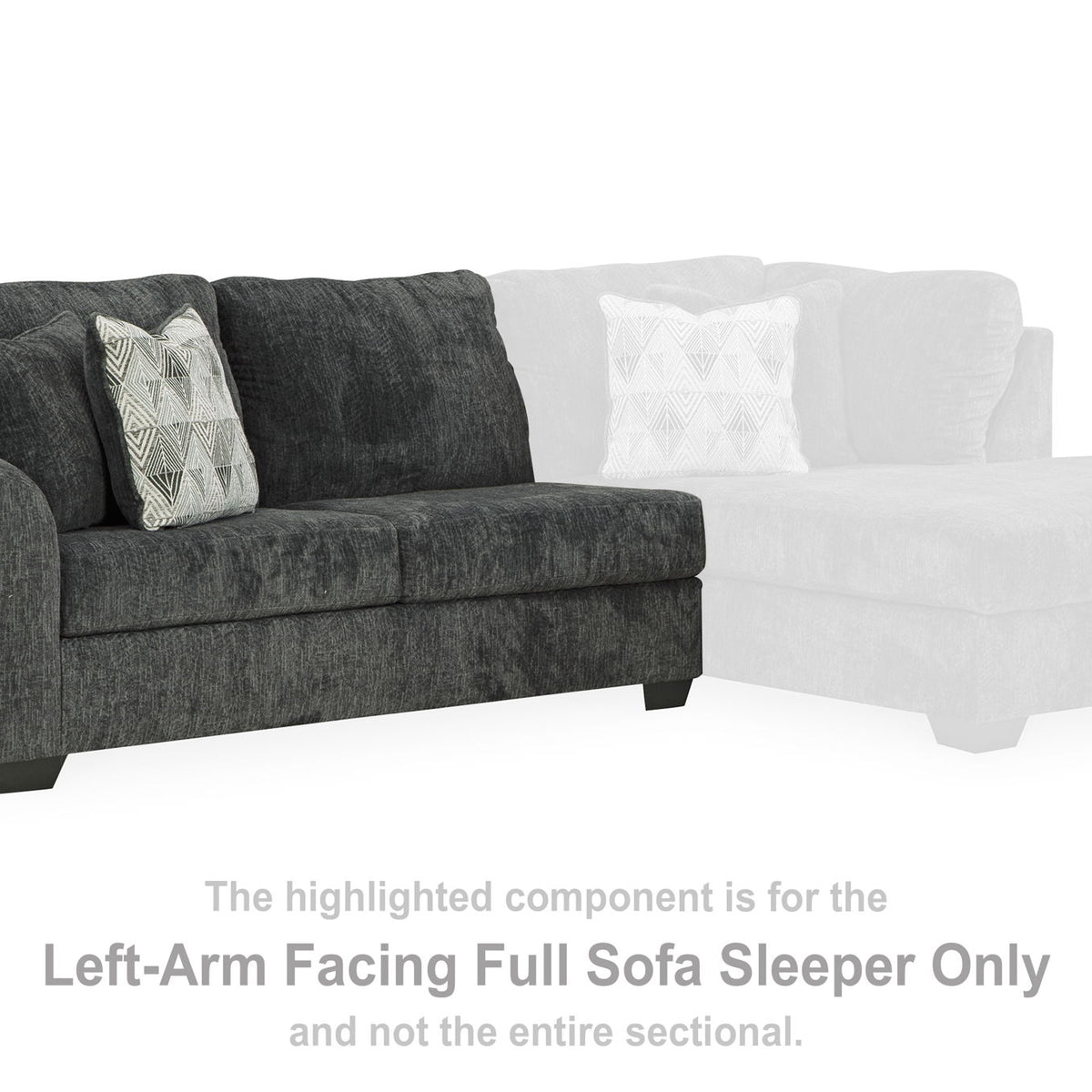 Biddeford - Laf Full Sofa Sleeper - Shadow
