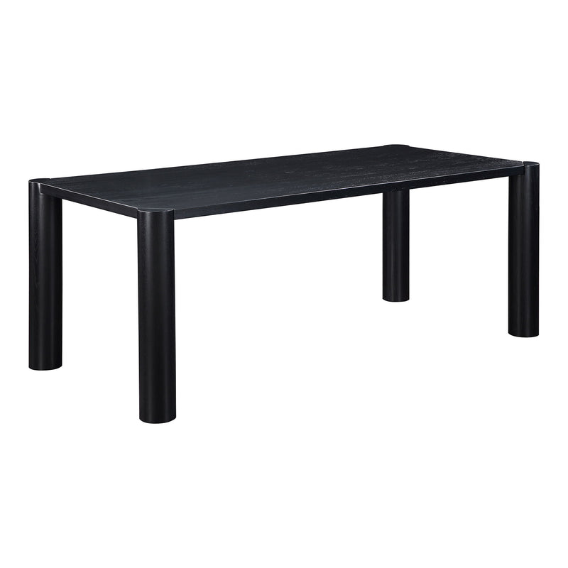 Post - Small Dining Table - Black Oak