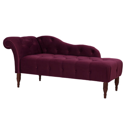 Samuel - Tufted Roll Arm Chaise Lounge