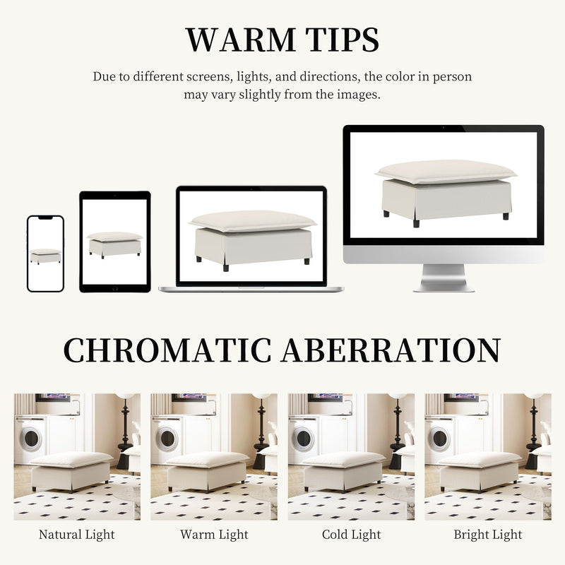 Ottoman Module For Modular Sectional Sofa Wide Seat