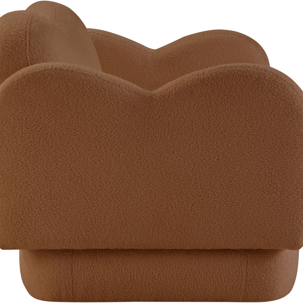Bloom - Teddy Fabric Loveseat - Saddle