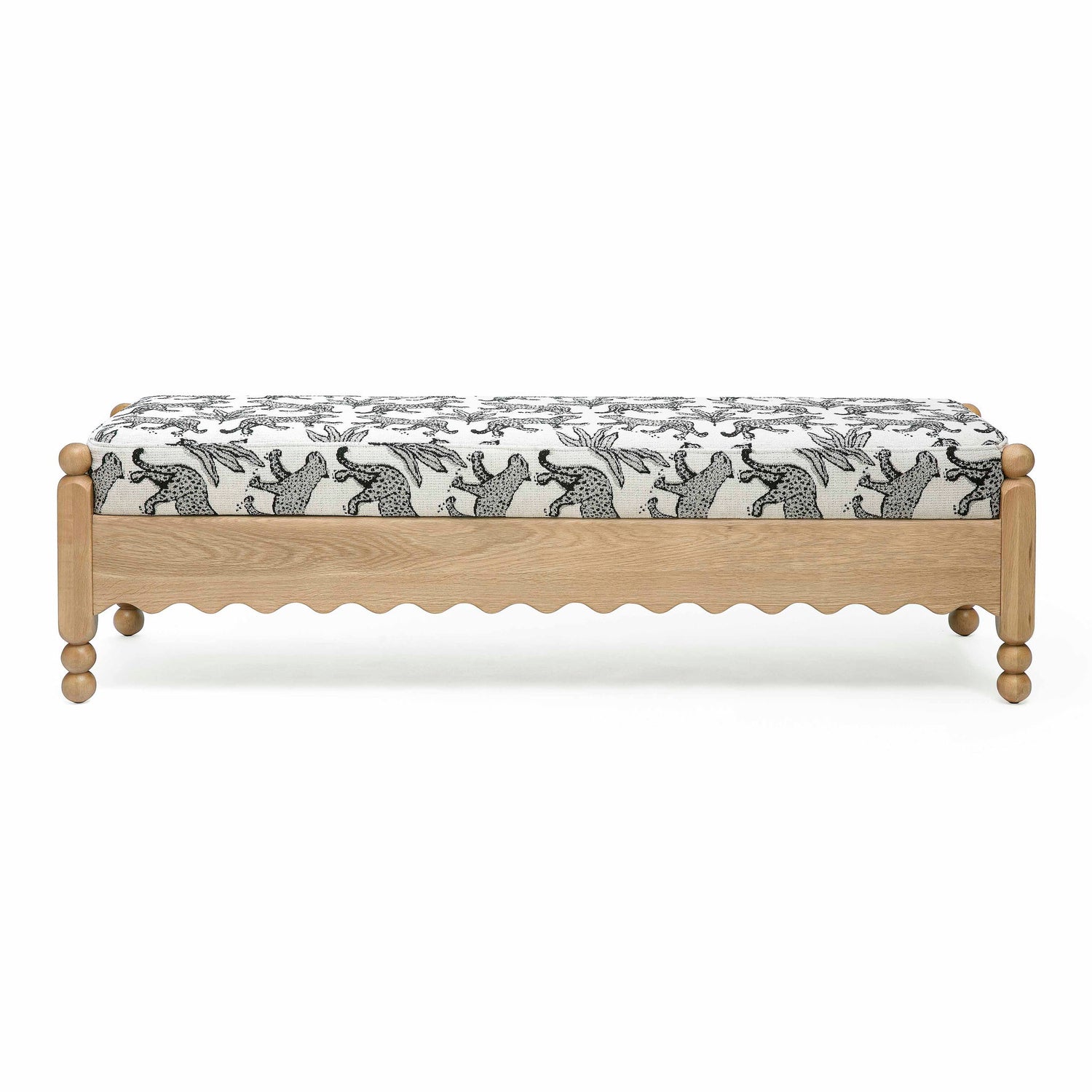 Thelma - Leopard Jacquard Bench