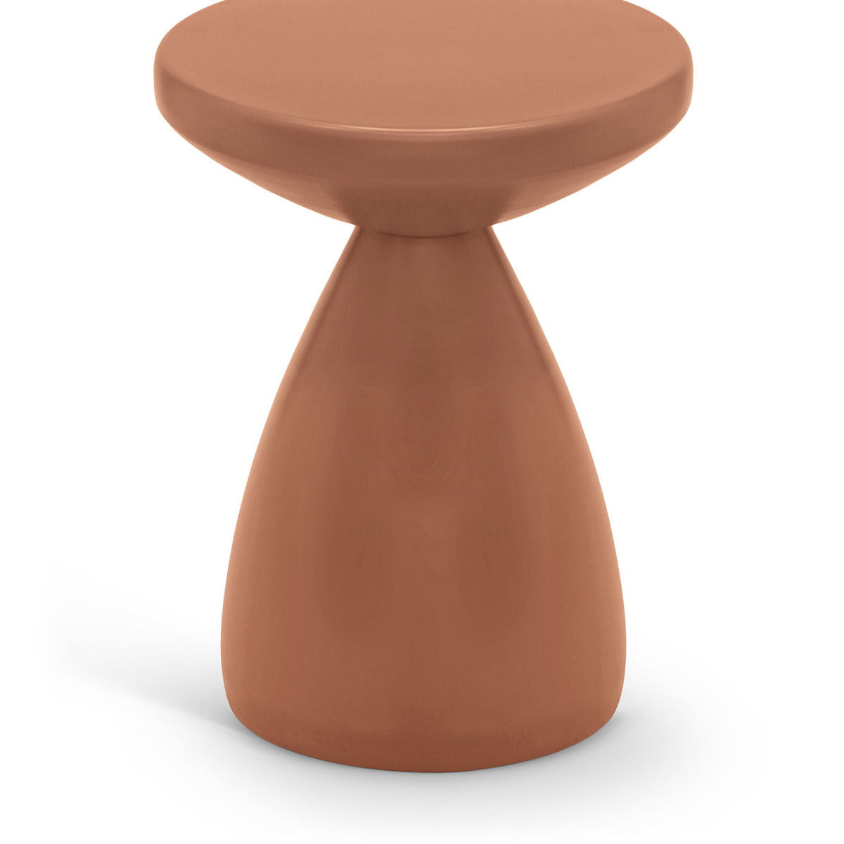 Anika - Iron End Table - Terracotta