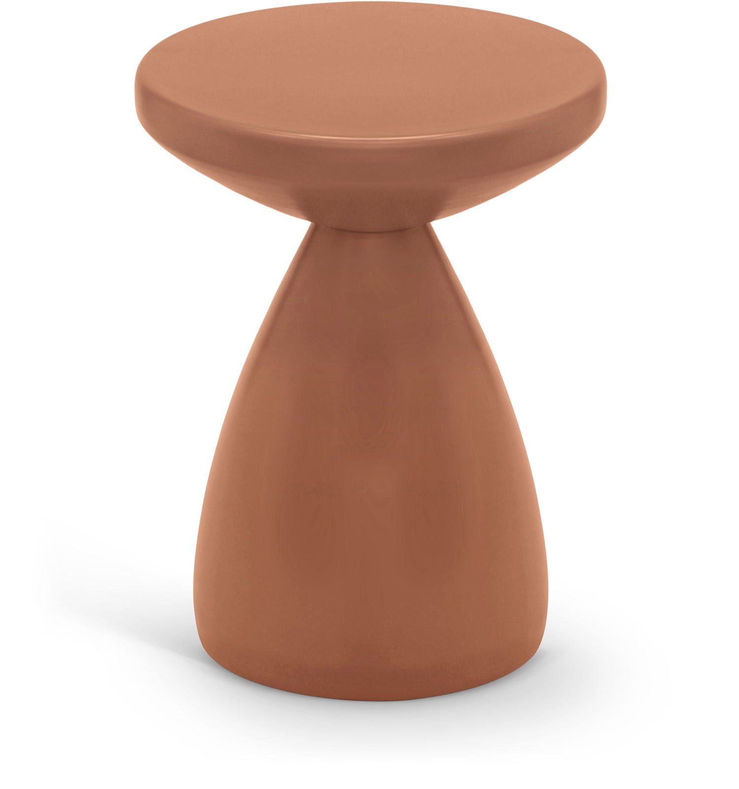 Anika - Iron End Table - Terracotta