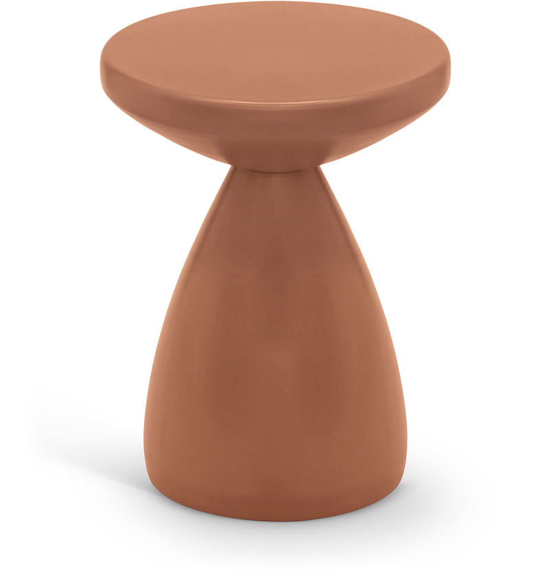 Anika - Iron End Table - Terracotta