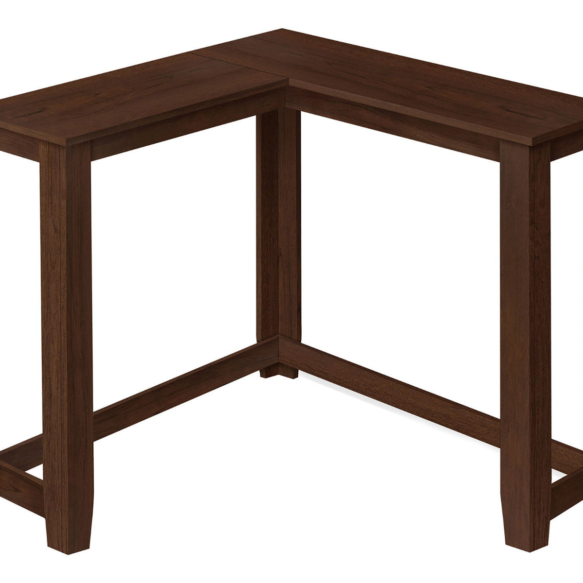 Corner Accent Console Table For Entryway, Contemporary & Modern - Cherry