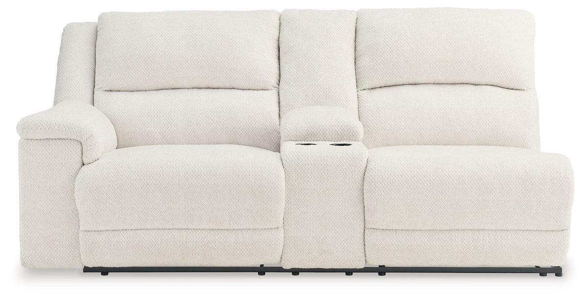 Keensburg - Laf Dbl Power Reclining Loveseat With Console - Linen