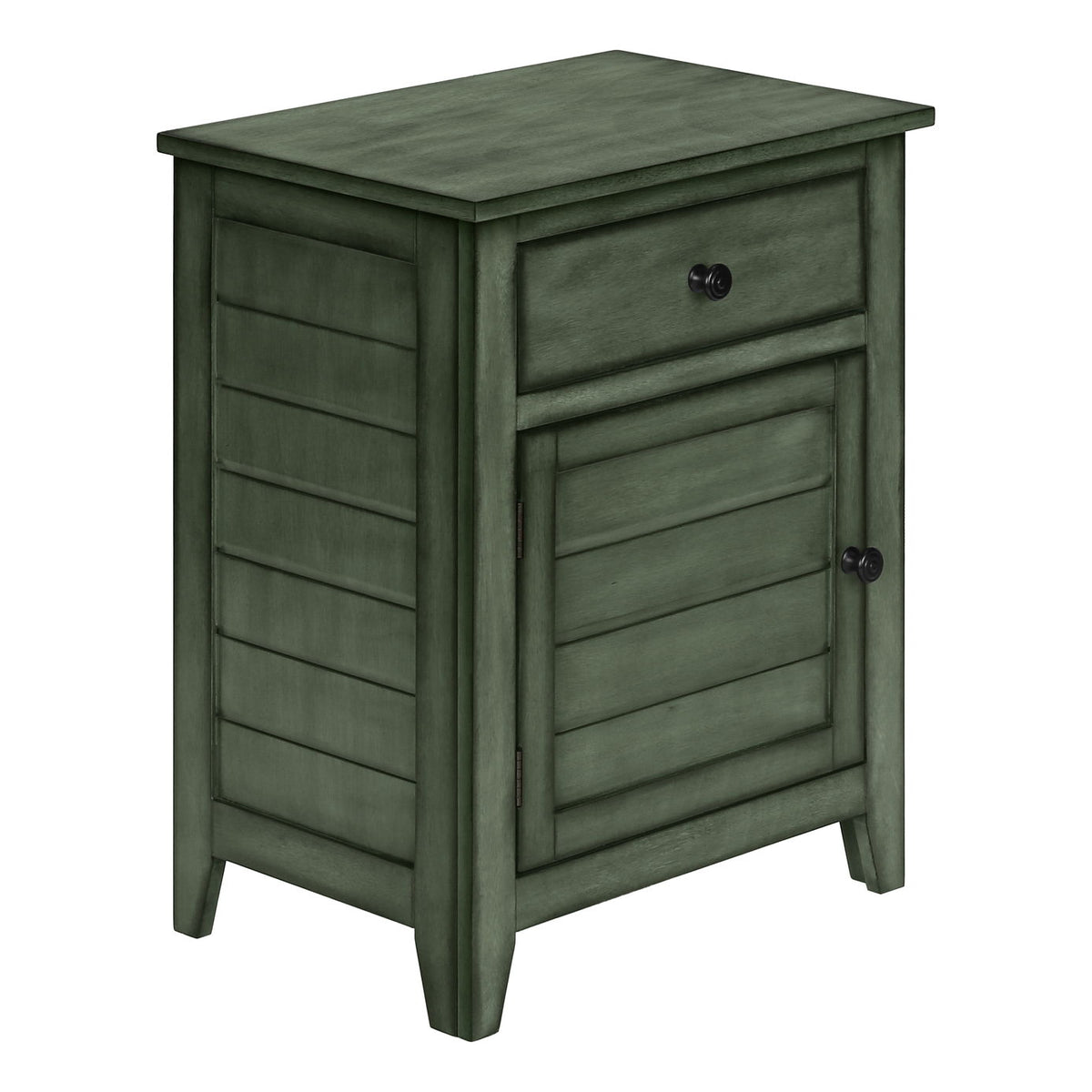 Accent Nightstand, Storage Drawer, Transitional