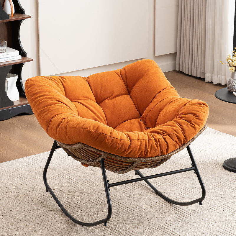 Modern Chenille Rocking Chair - Chenille