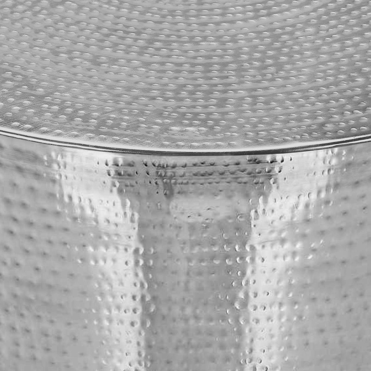 Drum Accent Side Table, Elegant Design