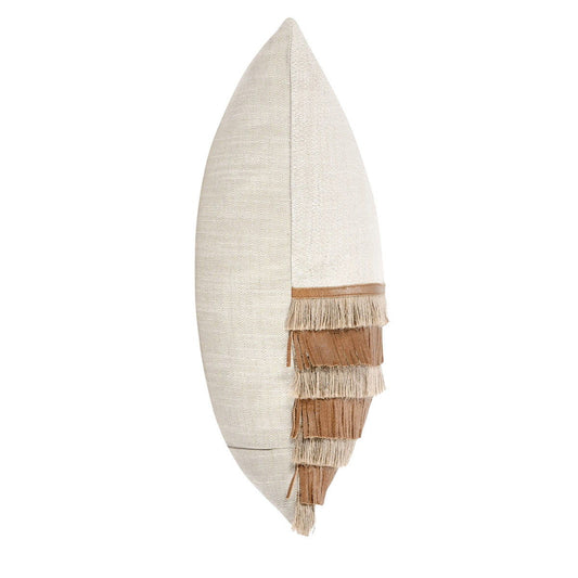Timeless - TL Casa Leather Pillow - Chestnut/ Natural