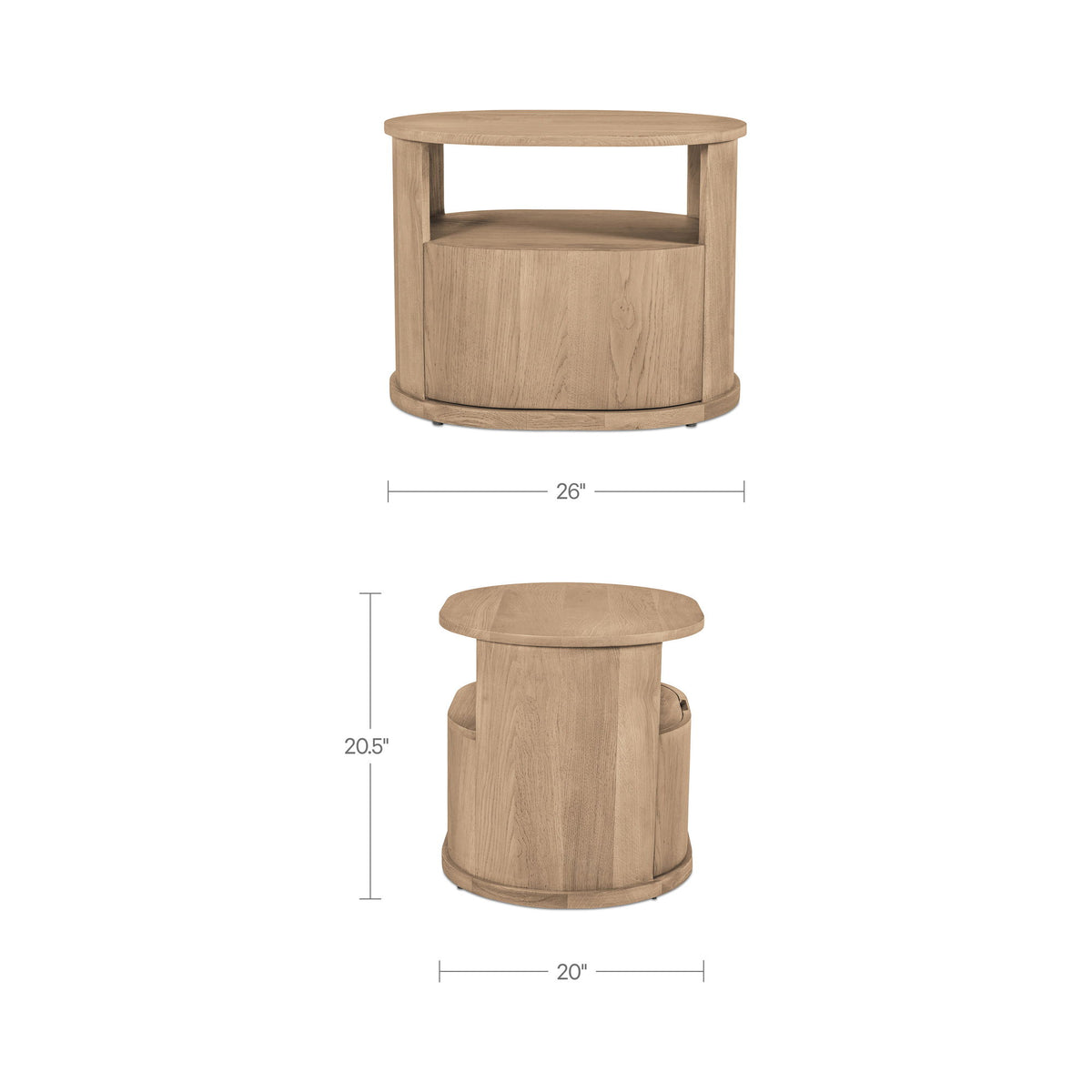 Tommy - Nightstand - Natural