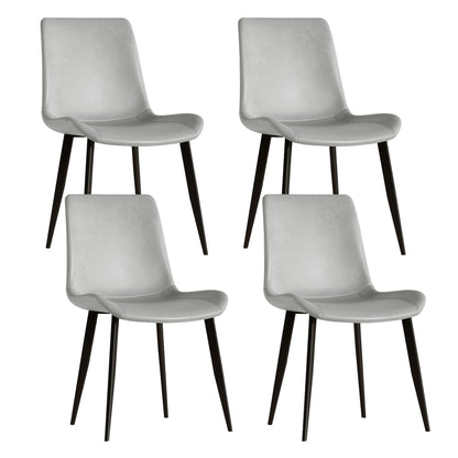Modern Dining Chair With Carbon Steel Legs