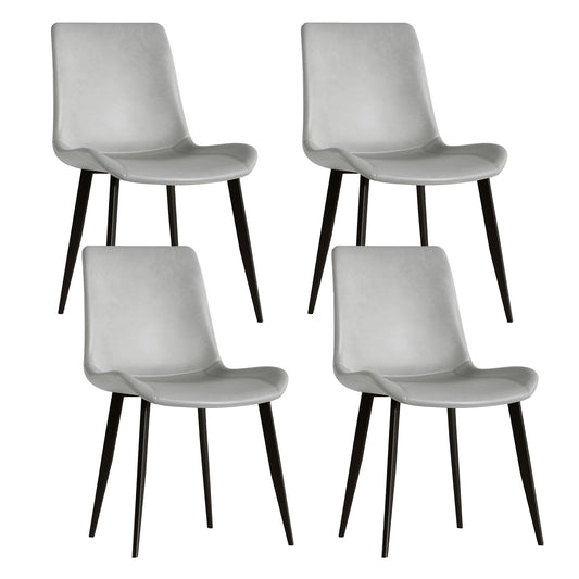 Modern Dining Chair With Carbon Steel Legs