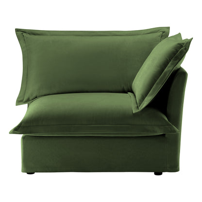 Koala Right-Facing Sofa with Pillow - Green