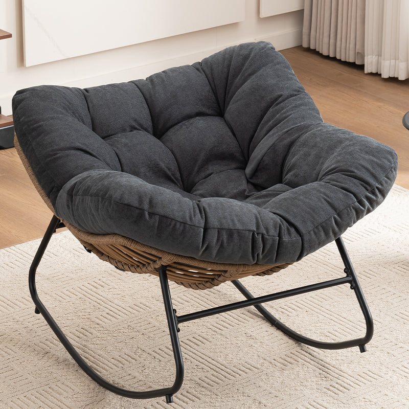 Modern Chenille Rocking Chair - Chenille