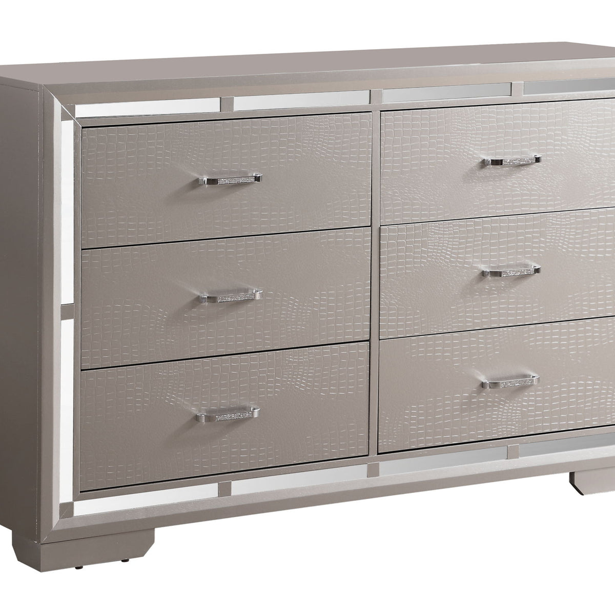 Alana - Dresser - Silver Champagne