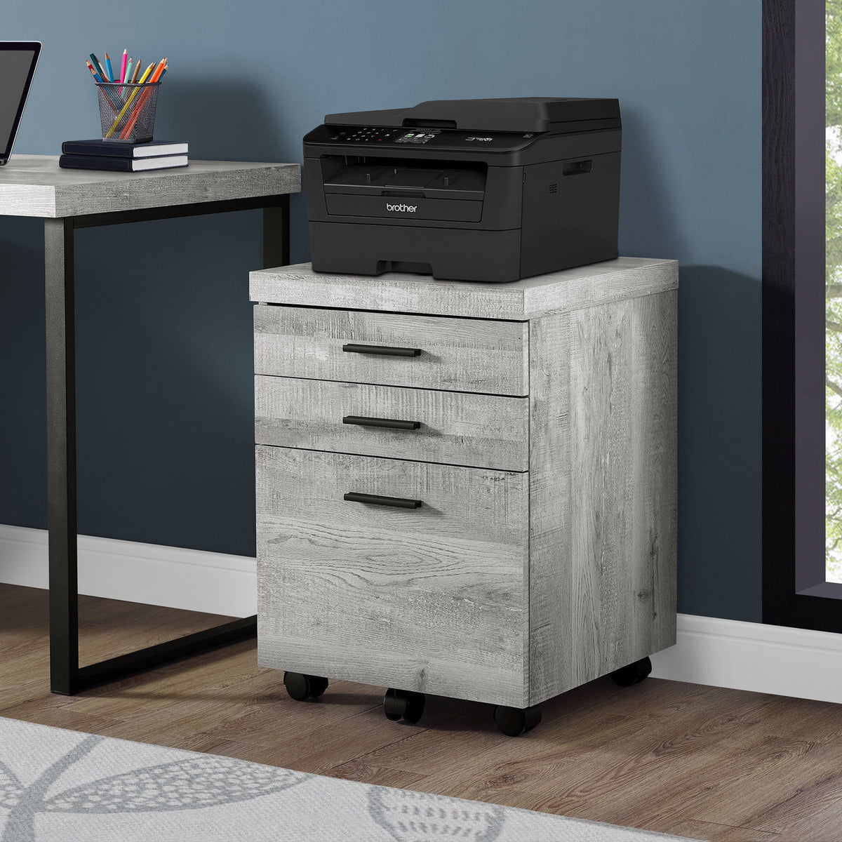 File Cabinet, Rolling Mobile, Storage Drawers, Printer Stand, Office, Contemporary & Modern