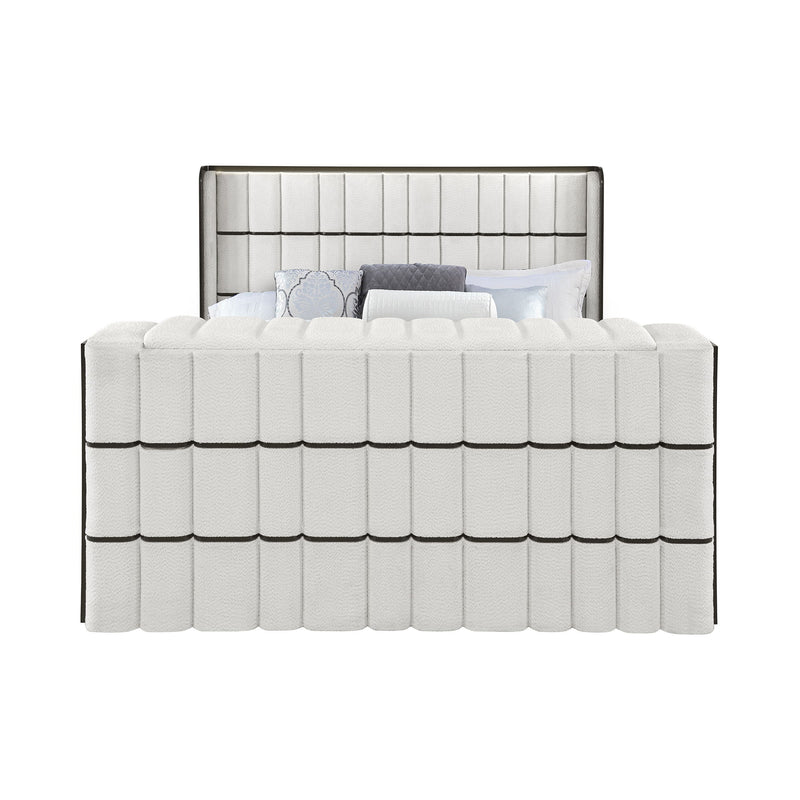 Isaiah - Bed With TV Lift-LED Speakers And Fireplace