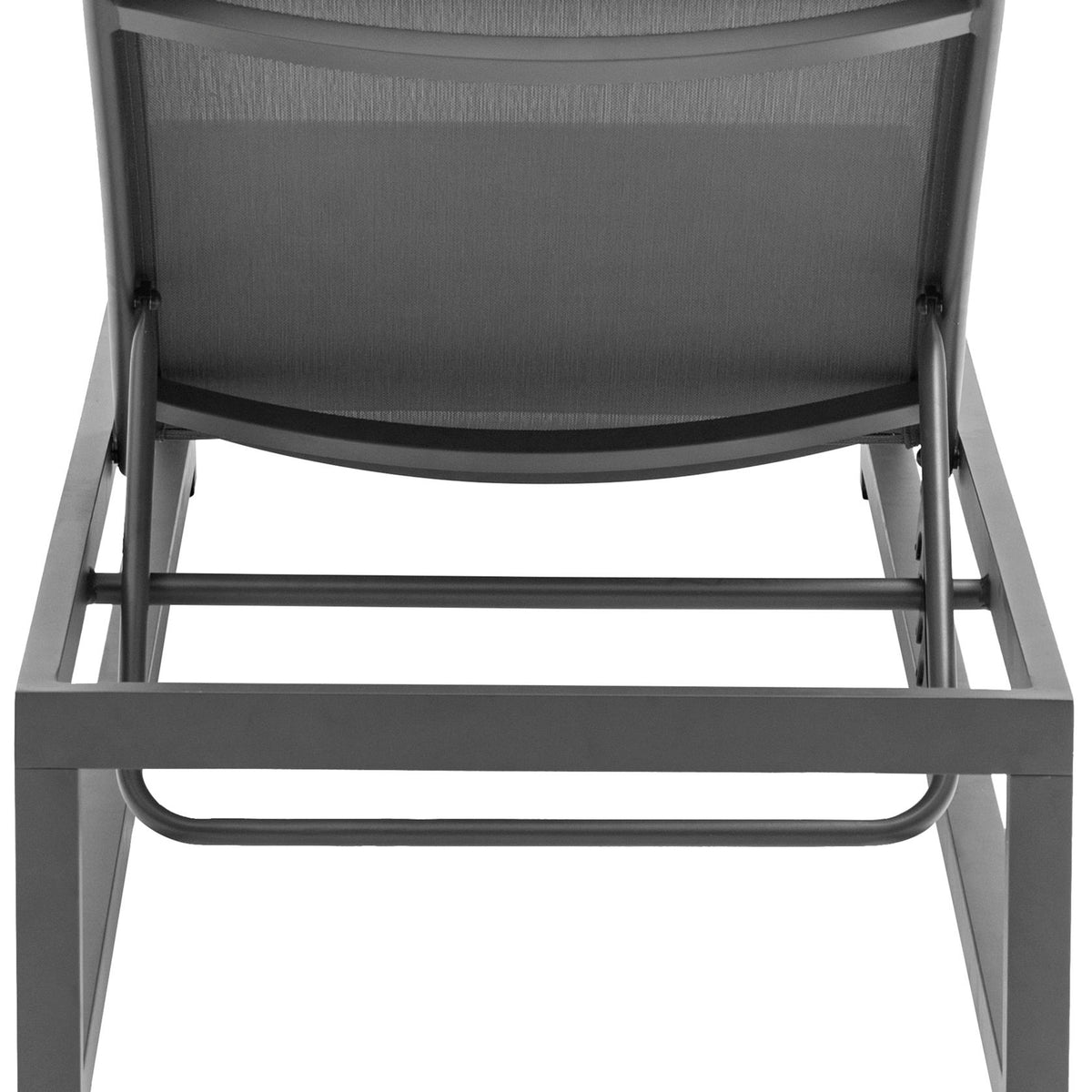 Maldives - Water Resistant Outdoor Patio Adjustable Sun Chaise Lounge Chair With Gray Base