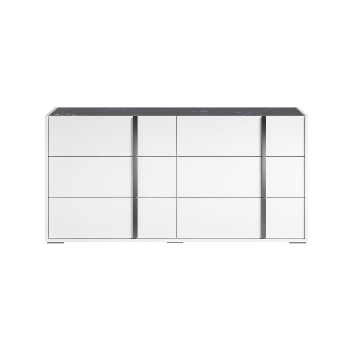 Bianca - Marble Double Dresser - White
