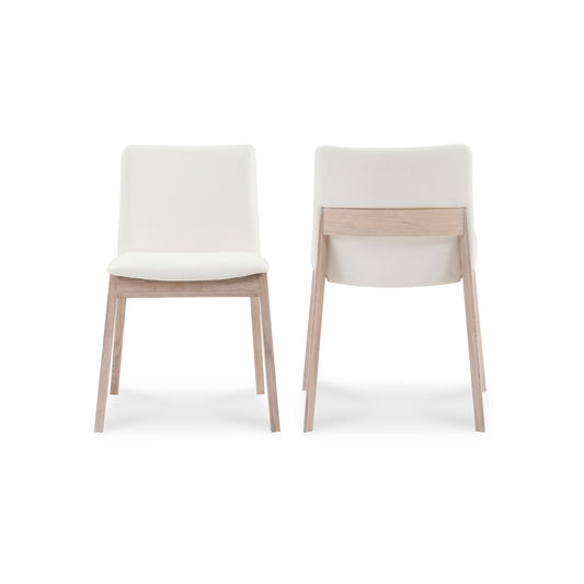 Deco - Oak Dining Chair (Set of 2) - Cream White