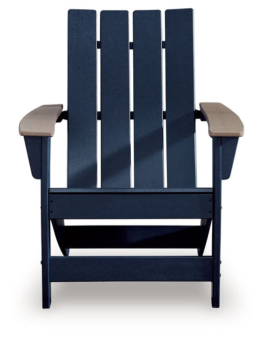 East Beach - Adirondack Chair - Black / Beige