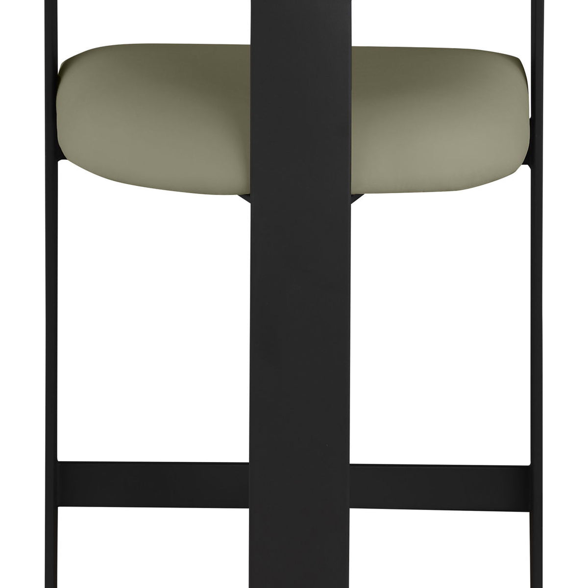 Romeo - Faux Leather Counter Stool With Black Base (Set of 2)