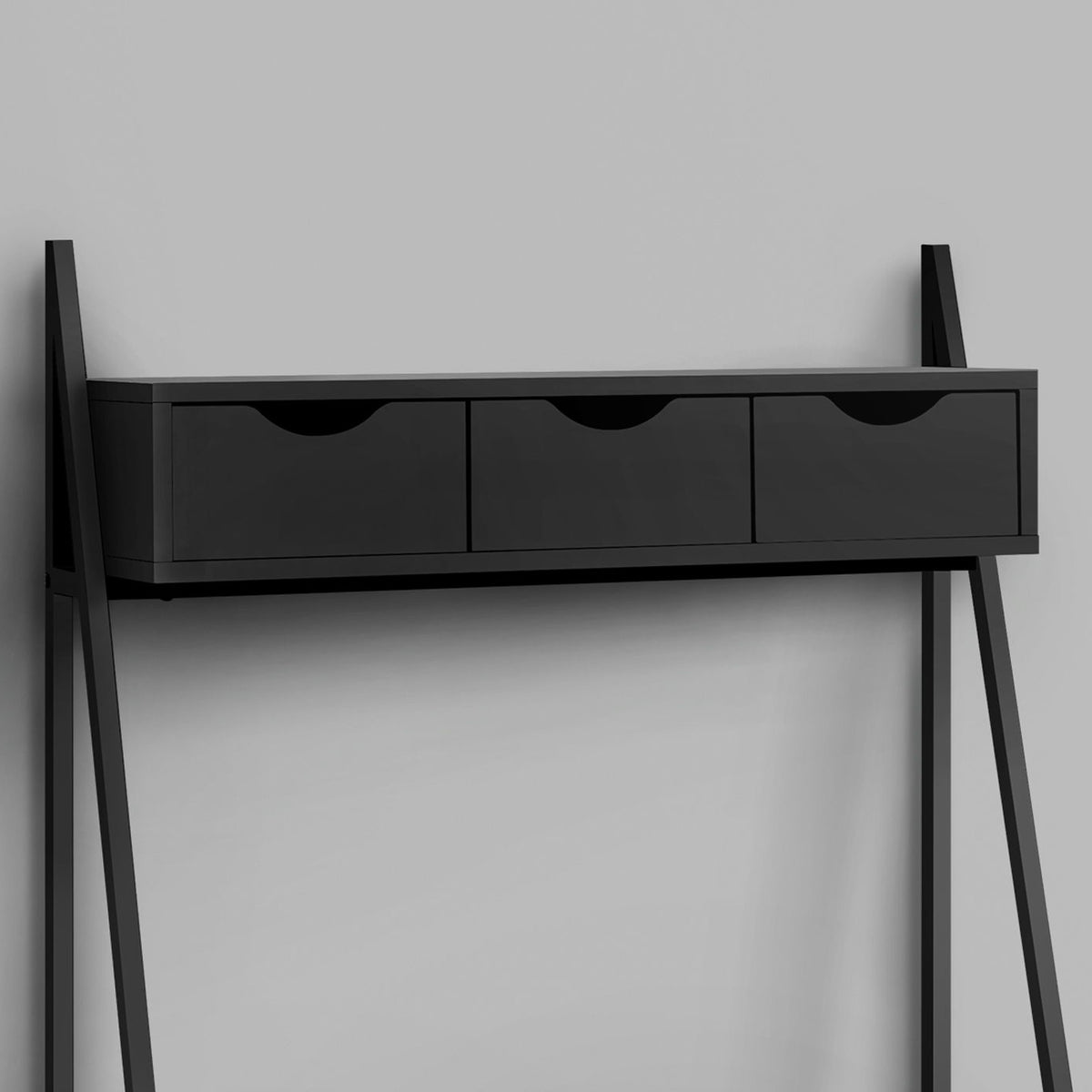 Computer Desk For Home Office, Laptop, Leaning, Storage Drawers, Contemporary & Modern