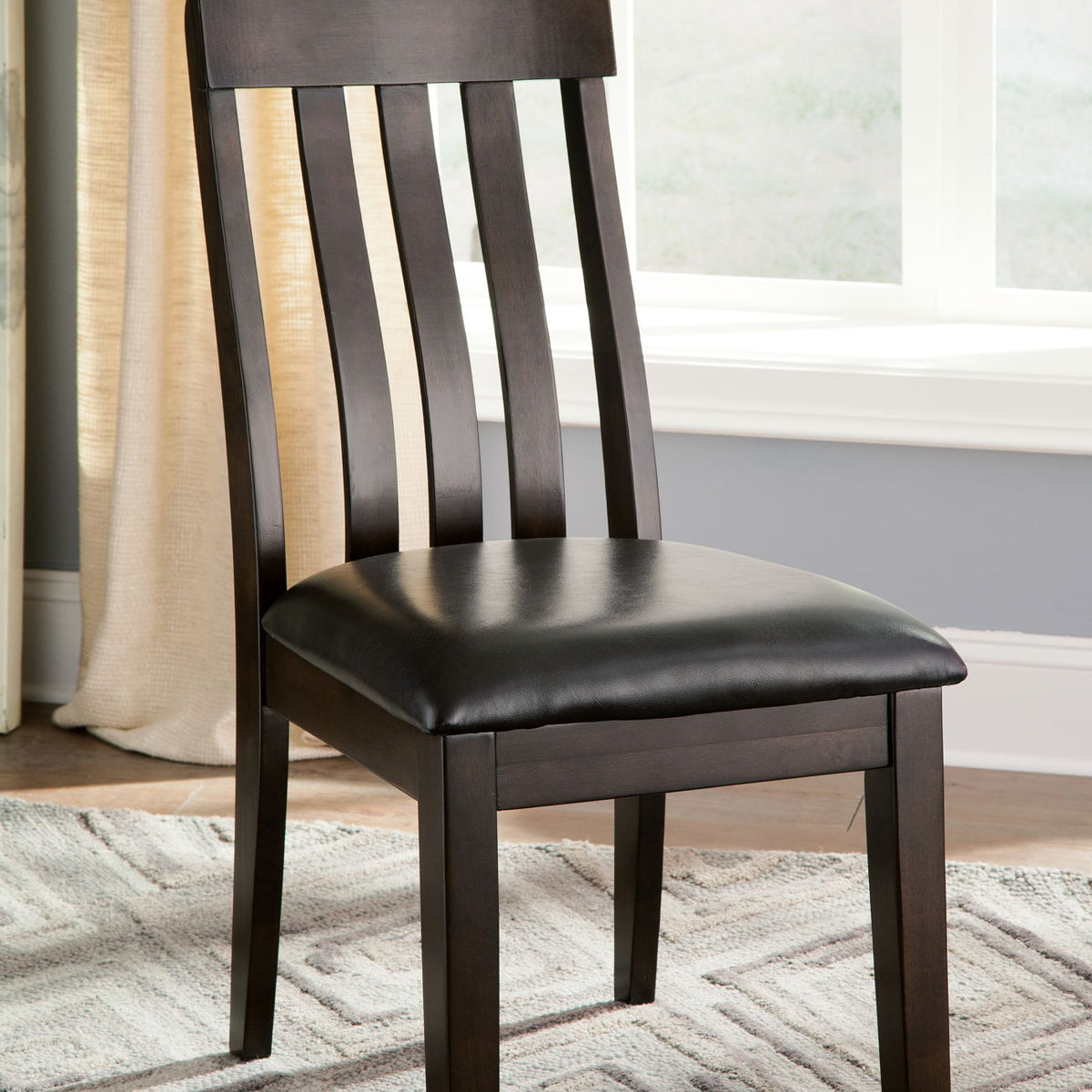 Haddigan - Dining UPH Side Chair (Set of 2) - Dark Brown