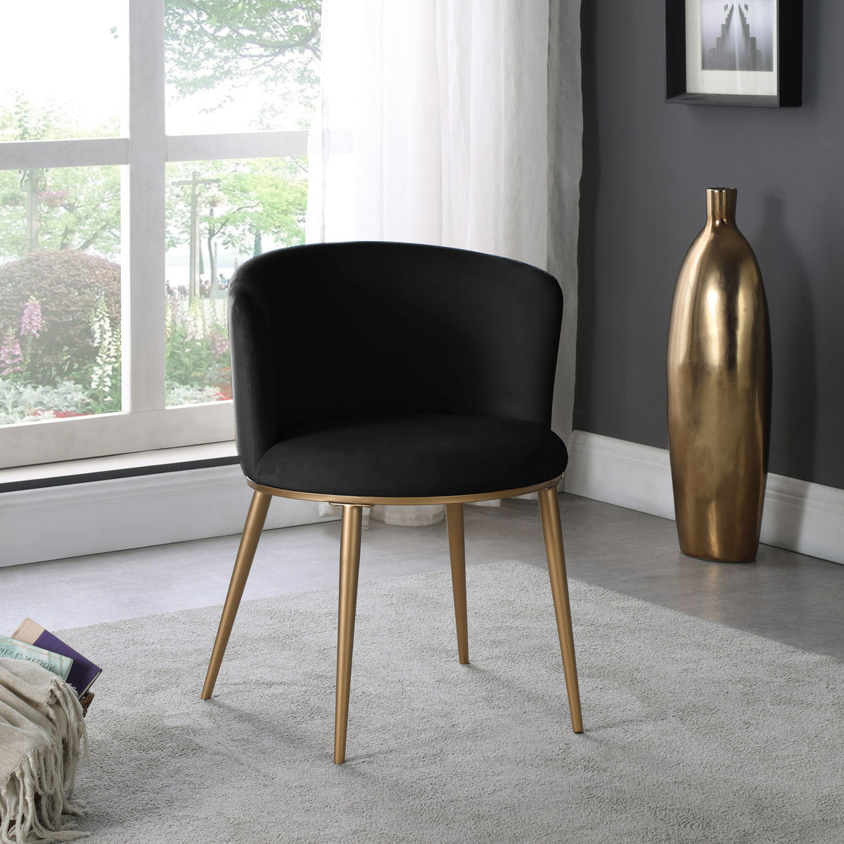 Skylar - Dining Chair with Gold Legs (Set of 2)