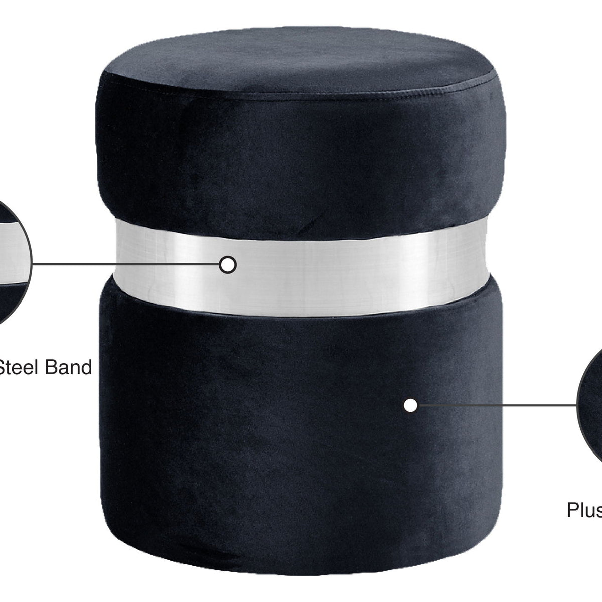 Hailey - Round Ottoman