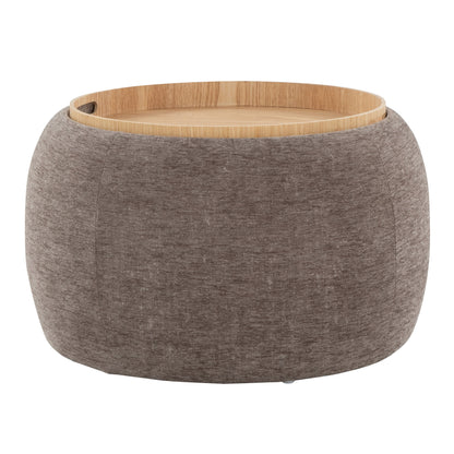 Tray - Pouf Contemporary Ottoman