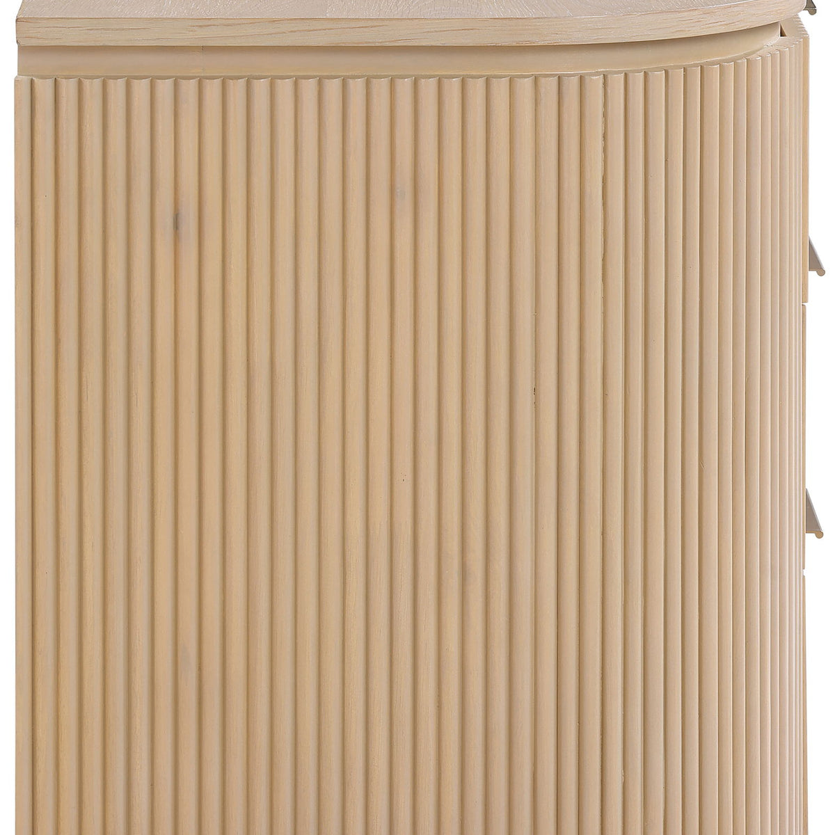 Astrid - Solid Wood And Oak Veneer Nightstand