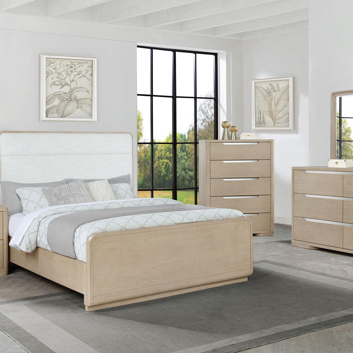Ladera 5-piece Eastern King Bedroom Set Light Elm
