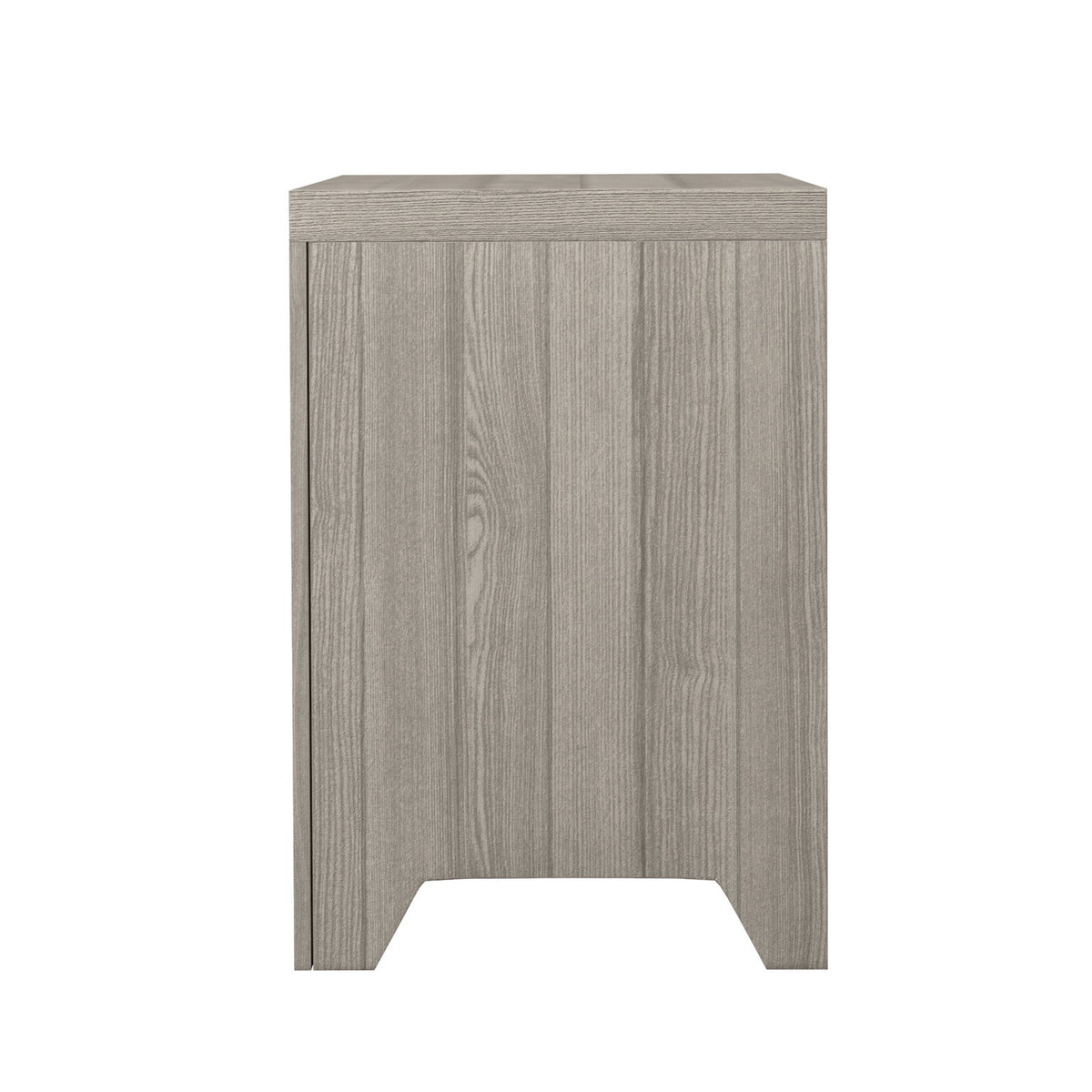 2 Drawer Nightstand - Light Gray