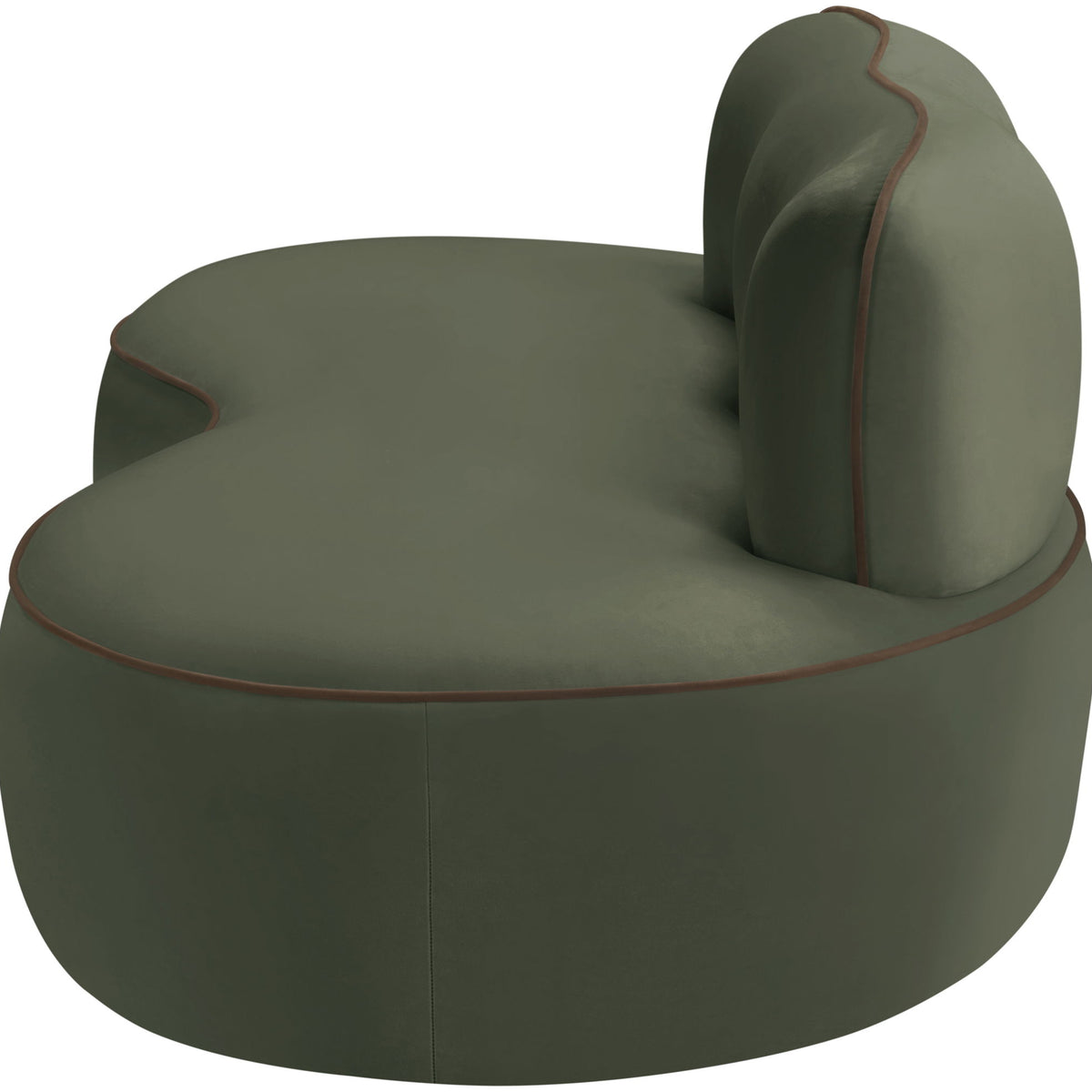 Swerve - Velvet 77" Upholstered Loveseat