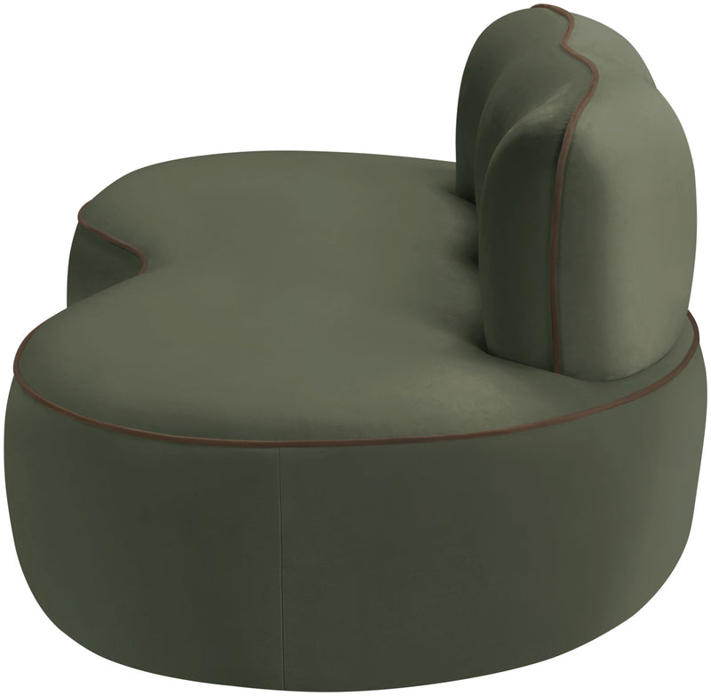 Swerve - Velvet 77" Upholstered Loveseat