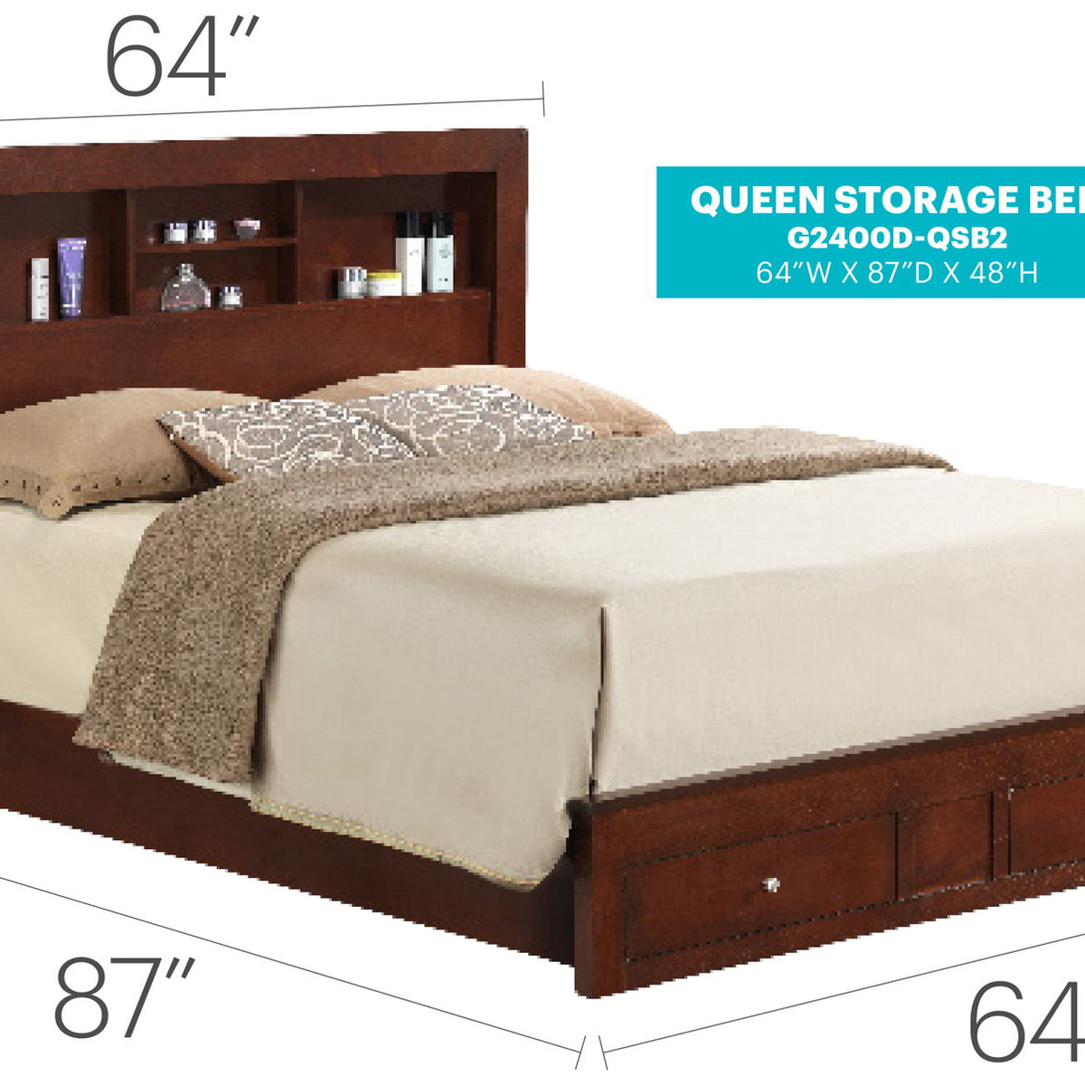 Stylish Storage Bed For Modern Spaces