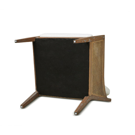 Ontario - Upholstered Accent Arm Chair - Natural White