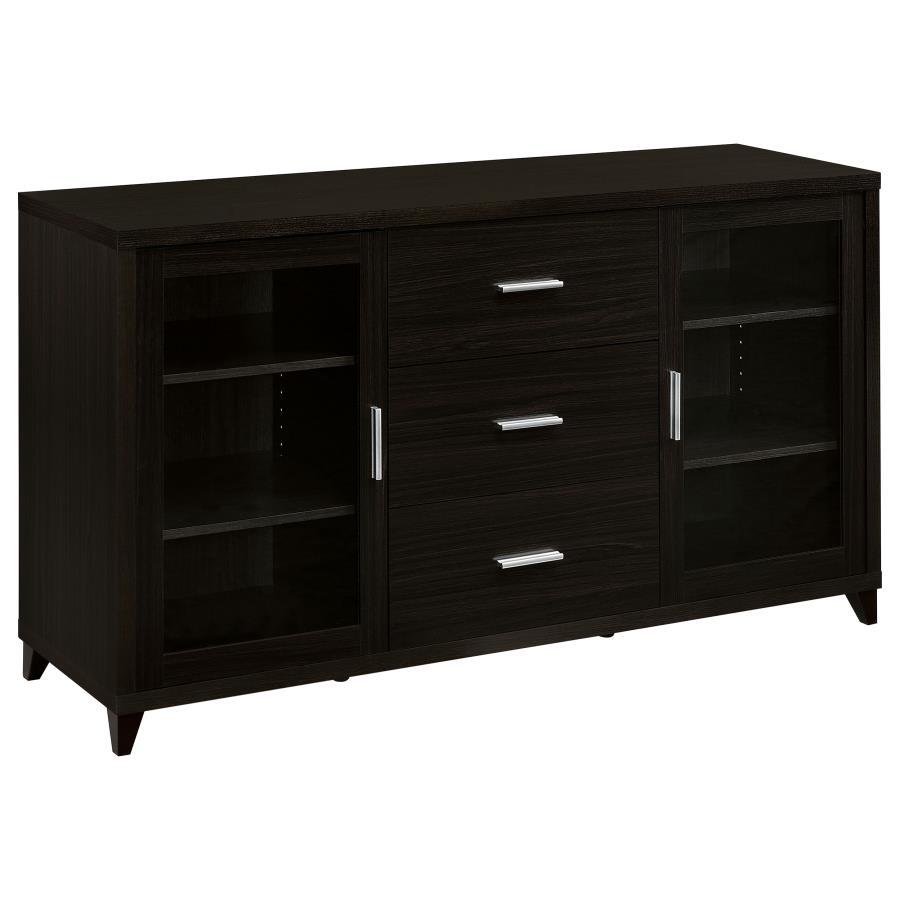 Lewes - 2 Door Engineered Wood TV Stand - Cappuccino