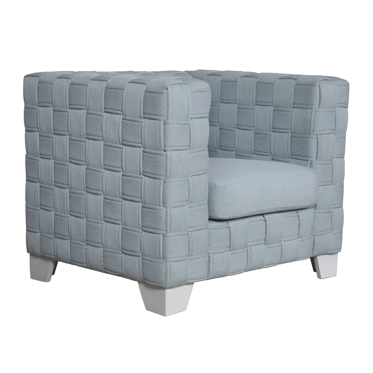 Saree - Chenille Chair - Light Blue